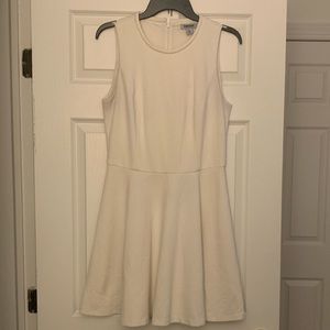 DKNY cream white flare dress